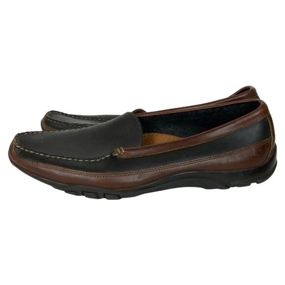 Allen Edmonds Boulder Mens Leather Driving Moccasins Size 14 D Brown Black - Picture 3 of 9